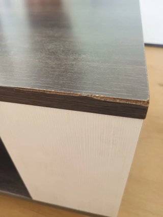 Mueble de salón TV negro y blanco