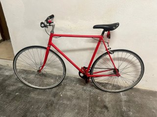 Bicicleta Fixie Roja