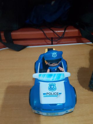 Juguete moto con luz azul