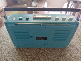 Radio Cassette Vintage Azul