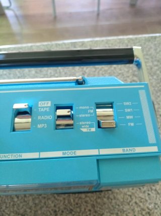 Radio Cassette Vintage Azul