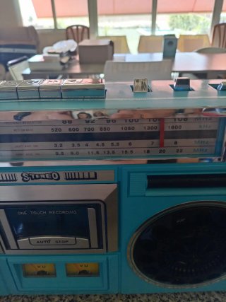 Radio Cassette Vintage Azul