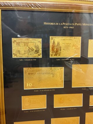 Cuadro Historia de la Peseta 1874-1983