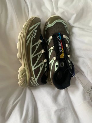Zapatillas Salomon XT6 Marrón/Verde Oliva