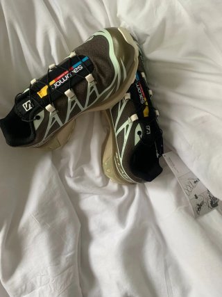 Zapatillas Salomon XT6 Marrón/Verde Oliva