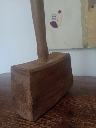 Antichi martelli da botte in legno