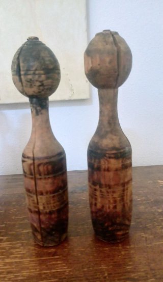 Set antichi birilli in legno