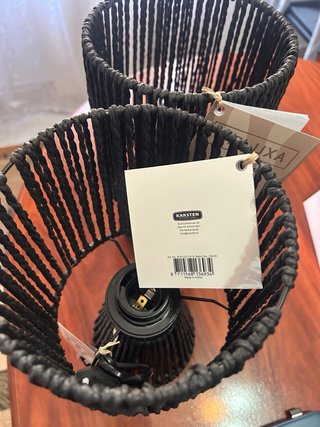 Set di 2 Lampade da Tavolo DELUXA Nere