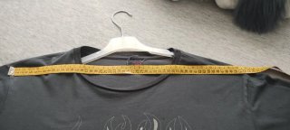 Camiseta gris L/XL calavera en  llamas