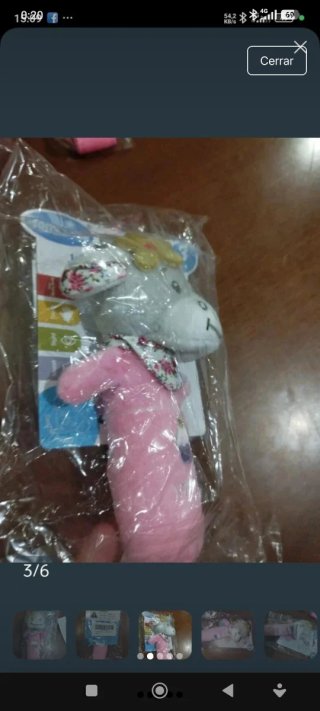 Sonajero de peluche para bebé Pita si le aprietas