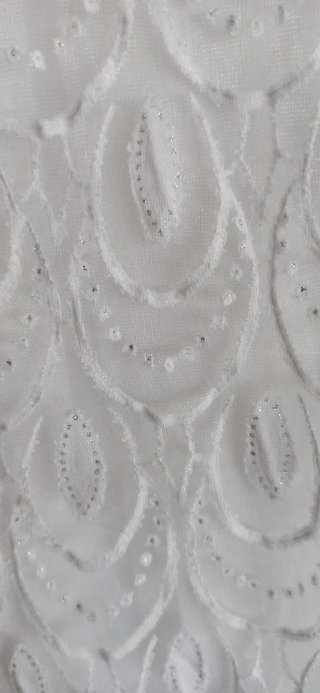 Vestido blanco encaje y brillantes talla L  nuevo