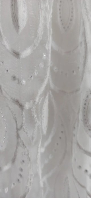 Vestido blanco encaje y brillantes talla L  nuevo