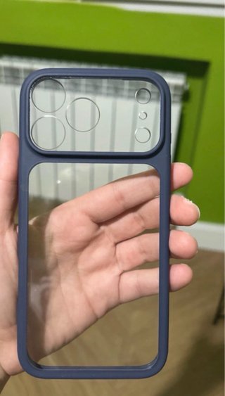 Funda y protector cristal TAURI azul