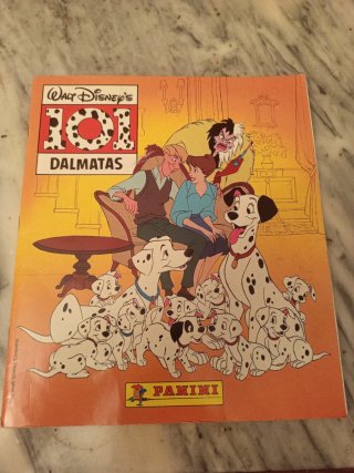 Álbum Cromos Disney 101 Dálmatas Panini incompleto
