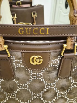Borsetta Gucci Donna Pelle Bamboo
