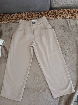 Pantaloni Zara beige bimbo