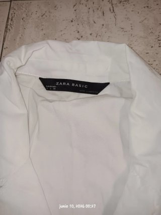 Camisa Zara Blanca Talla L