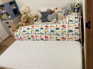 Cama diván de 190x90cm con cama nido extraible