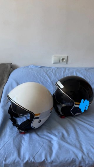 Casco Moto Jet Negro