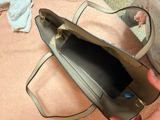 Bolso de vestir beige