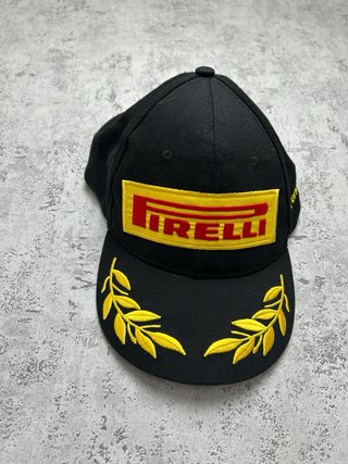 Vintage Pirelli Racing Cap Embroidered F1 Style
