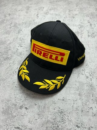Vintage Pirelli Racing Cap Embroidered F1 Style