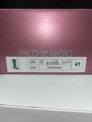 Botas Altas Pedro Herrero Piel Negra Talla 41