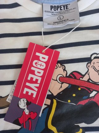 Sudadera Popeye & Olive Oyl Talla L, pero como M
