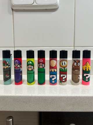 Set di accendini Clipper personalizzati Super Mario Nintendo