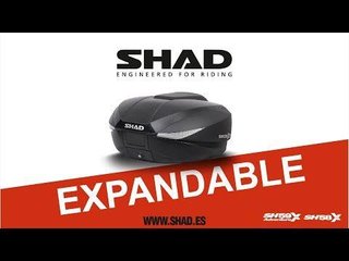 Maleta de moto expandible SH58X con prem D57B