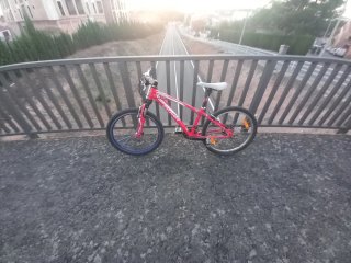 Bicicleta Specialized Roja con Sillín y Luz