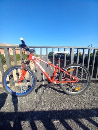 Bicicleta Specialized Roja con Sillín y Luz