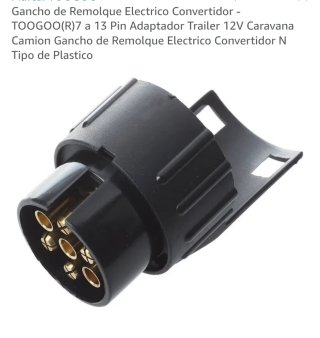 Adaptador 7 a 13 pines para caravana