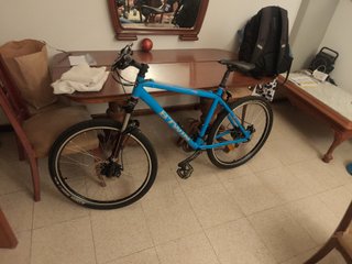 Bicicleta Btwin trekking azul