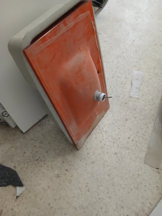 Lavabo Naranja Vidrio y Plástico