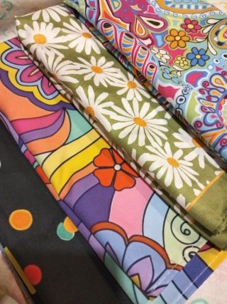 Lote 4 pañuelos retro estilo años 60s