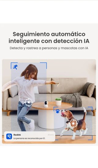 Cámara Reolink 2K WiFi Interior 360°