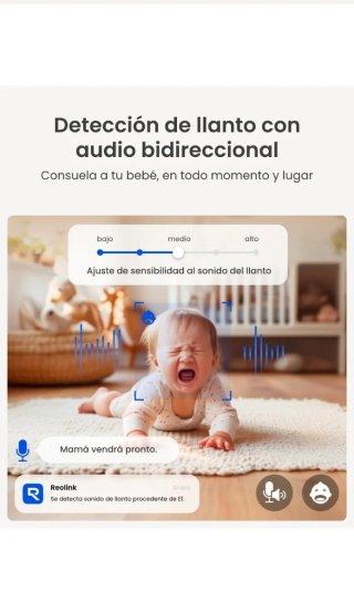 Cámara Reolink 2K WiFi Interior 360°