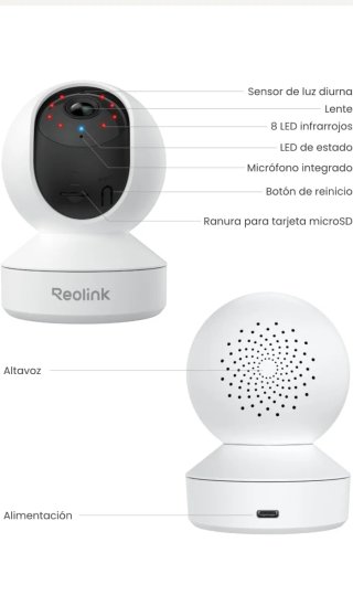 Cámara Reolink 2K WiFi Interior 360°