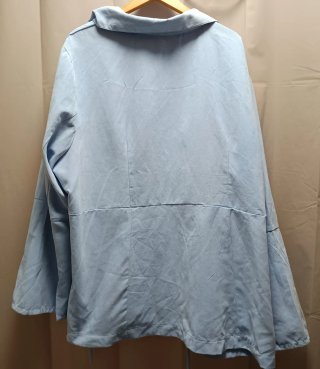 Giacchetta in pelle pesca blu