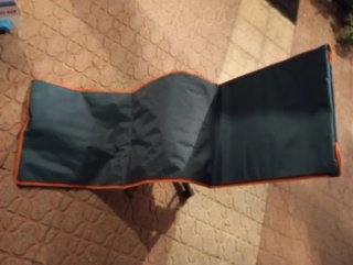Silla extensible playa/piscina azul/naranja