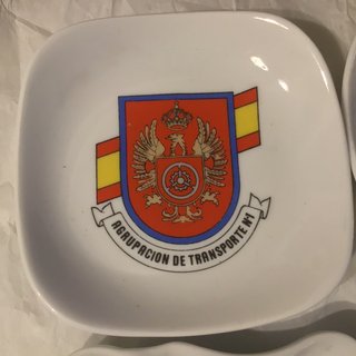 6 Ceniceros de Cerámica con motivos Militares