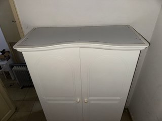 Armario blanco ropero 2 puertas + cajón y estantes
