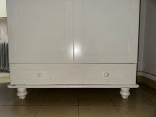 Armario blanco ropero 2 puertas + cajón y estantes