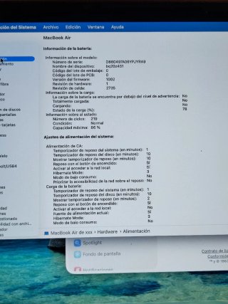 MacBook Air A2337 plata para piezas