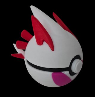 Pokéball de Lugia Shiny Impresa en 3D
