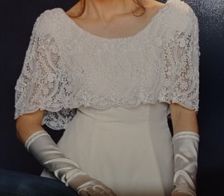 Vestito sposa lungo Atelier pizzo macramè vintage