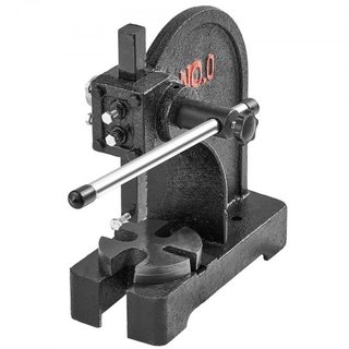 Prensa Arbor, Prensa Arbor Manual de 0.5 Toneladas, Altura Máxima de 4.6", Prensa Arbor Manual de Hierro Fundido de Alta Resistencia para Escritorio, Prensa Manual de Precisión para Estampado, Dob...