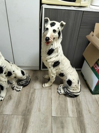 2 Perros Cerámica 68cm