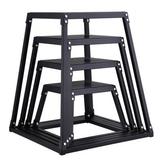 Cajas de Salto Pliométricas, Caja Plyo de 12/18/24/30 Pulgadas, Plataforma y Caja de Agilidad para Saltar, Set de Caja Antideslizante para Ejercicio de Paso en Casa, Entrenamiento de Fuerza y Cond...